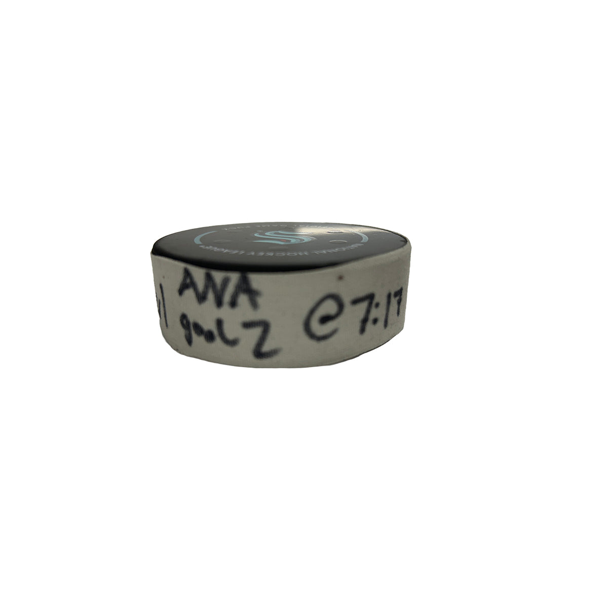 B. Leason #20 Goal Puck ANA - 11.27.24