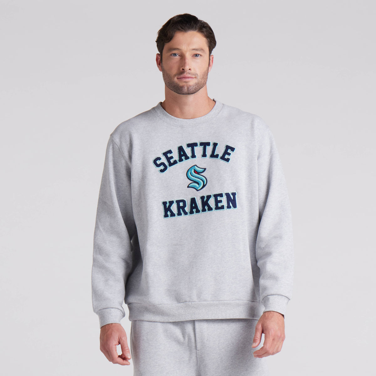 Seattle Kraken lululemon Steady State Chenille Gray Crewneck
