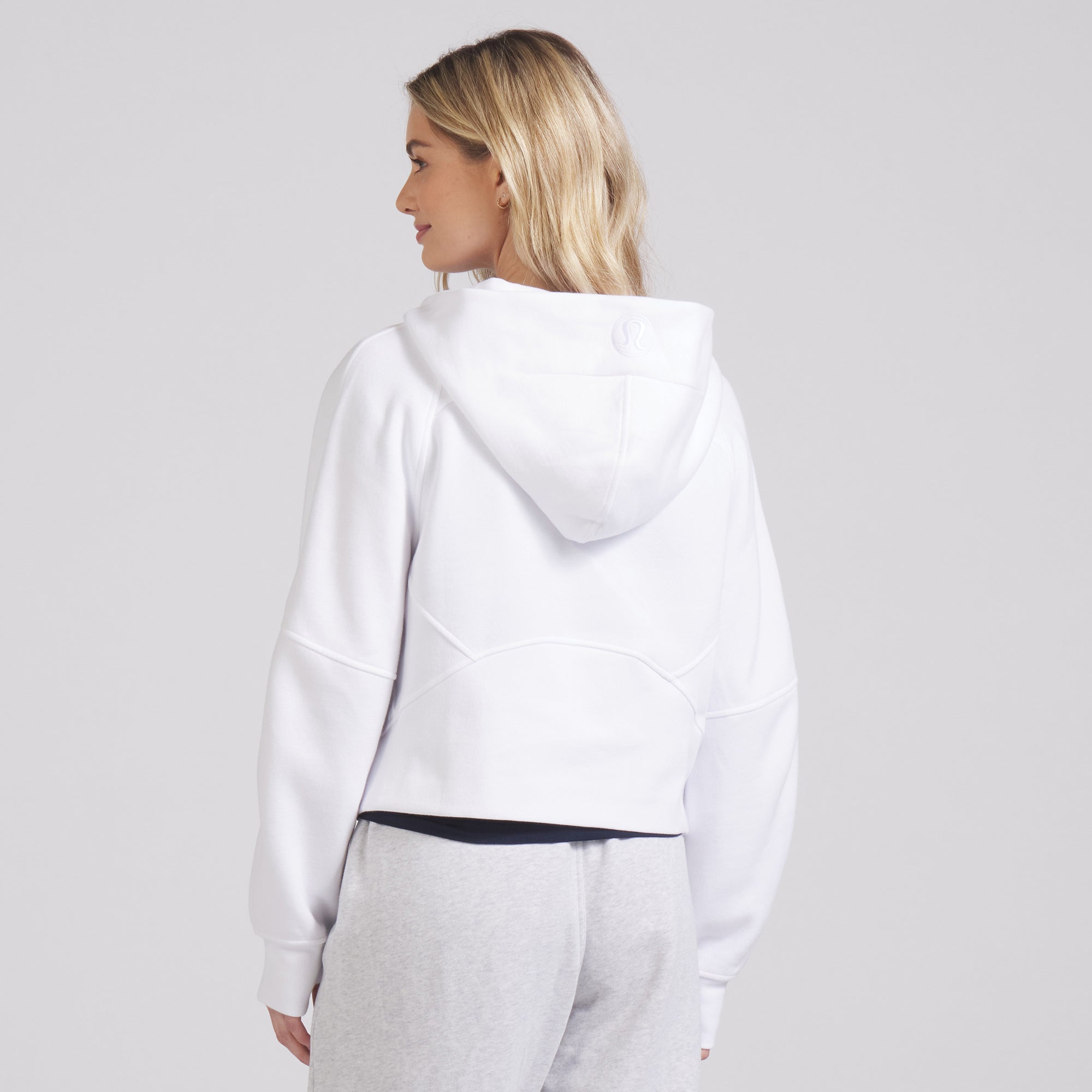 Seattle Kraken lululemon Scuba Oversized White Half Zip Hoodie
