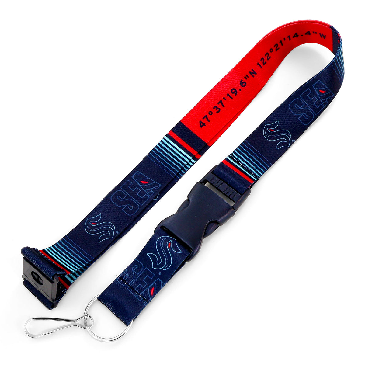 Seattle Kraken Third Jersey Coordinates Lanyard