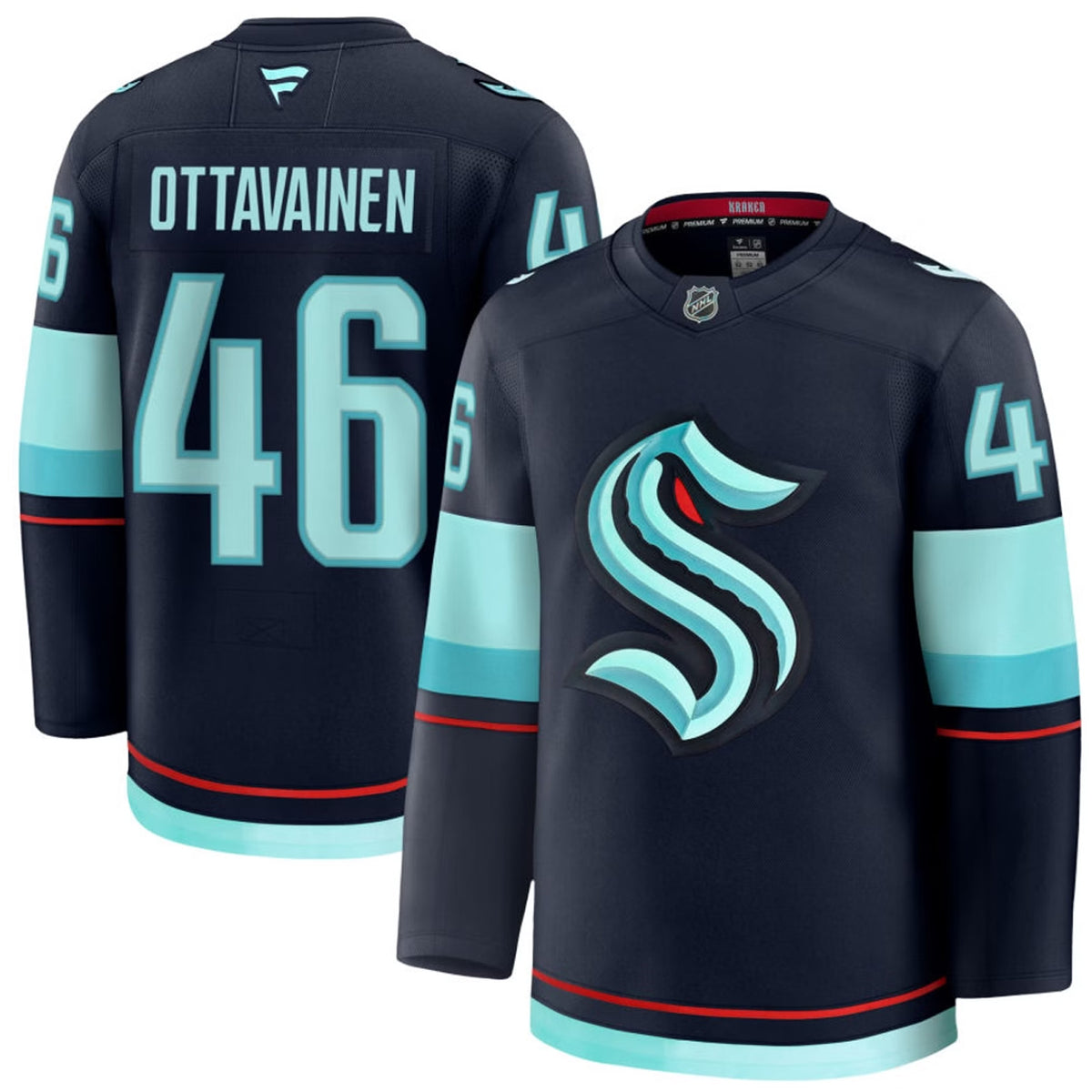Seattle Kraken Ville Ottavainen #46 Home Jersey