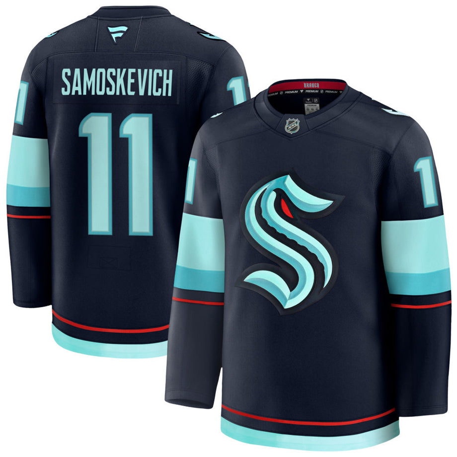 Seattle Kraken Mackie Samoskevich #11 Home Jersey – Seattle Hockey