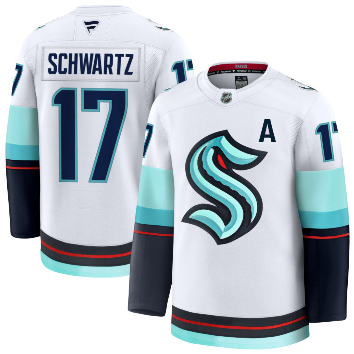Seattle Kraken Jaden Schwartz #17 Away Jersey – Seattle Hockey