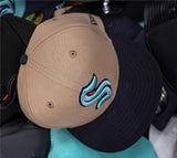 Seattle Kraken Primary Camel Navy Visor New Era 5950