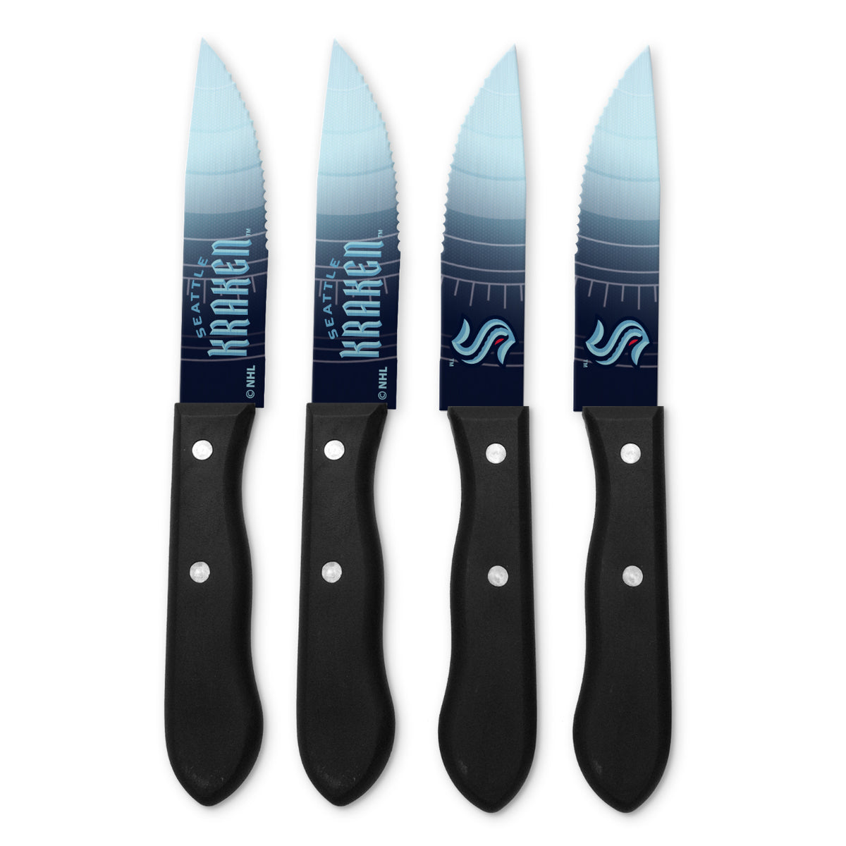 Seattle Kraken 4pc Steak Knife Set