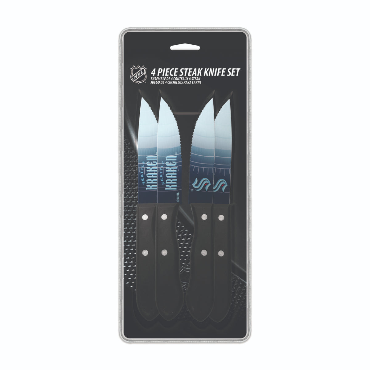 Seattle Kraken 4pc Steak Knife Set