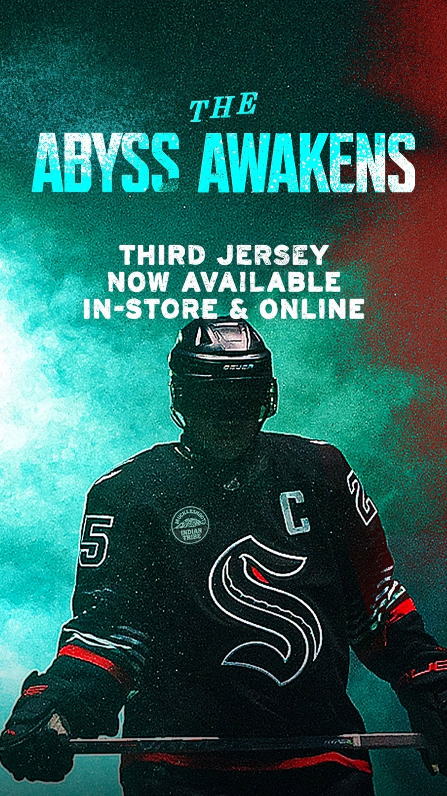 Seattle Kraken Premium Blank Third Jersey