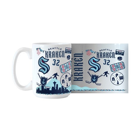 Seattle Kraken Natural Sublimated Mug