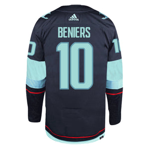Matty Beniers Seattle Kraken Autographed 2023 NHL All-Star Game Adidas Authentic  Jersey