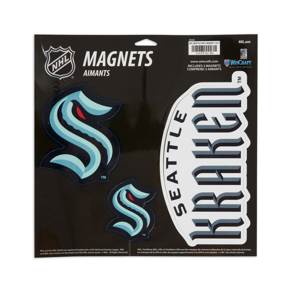  WinCraft NHL Seattle Kraken 6x12 Inch Metal/Chrome License  Plate Frame : Sports & Outdoors