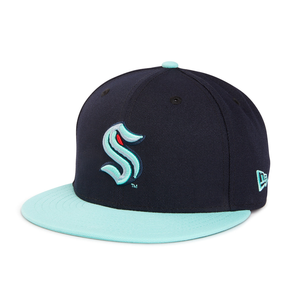 Seattle Kraken Hat Cap Snap Back Fanatics Anchor Logo One Size Blue NHL  Hockey
