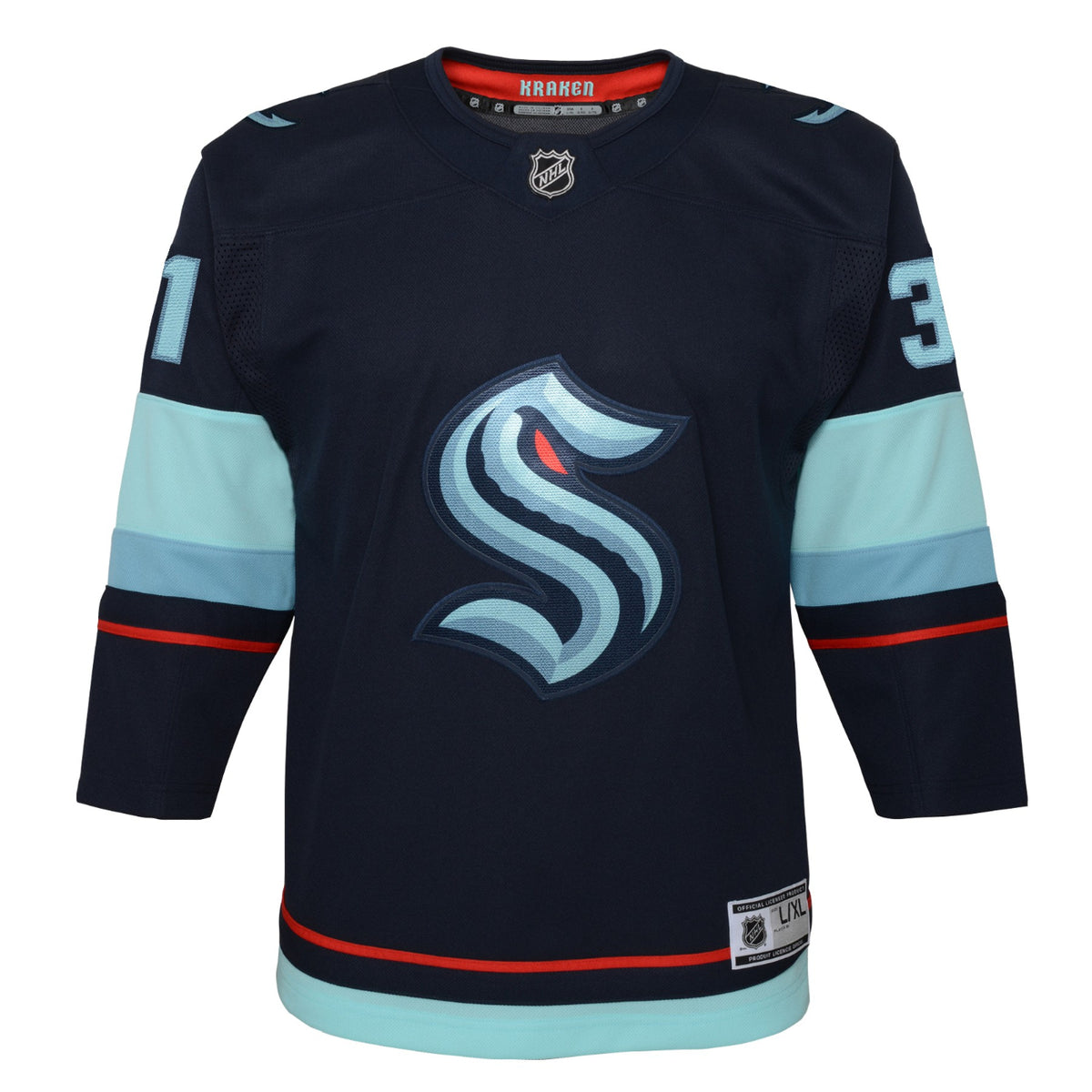 Seattle Kraken Philipp Grubauer Youth Home Team Jersey