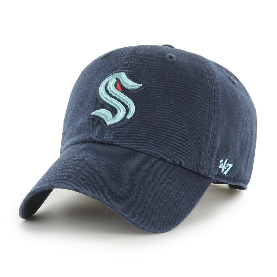 Seattle Kraken '47 Clean Up Adjustable Hat - Deep Sea Blue