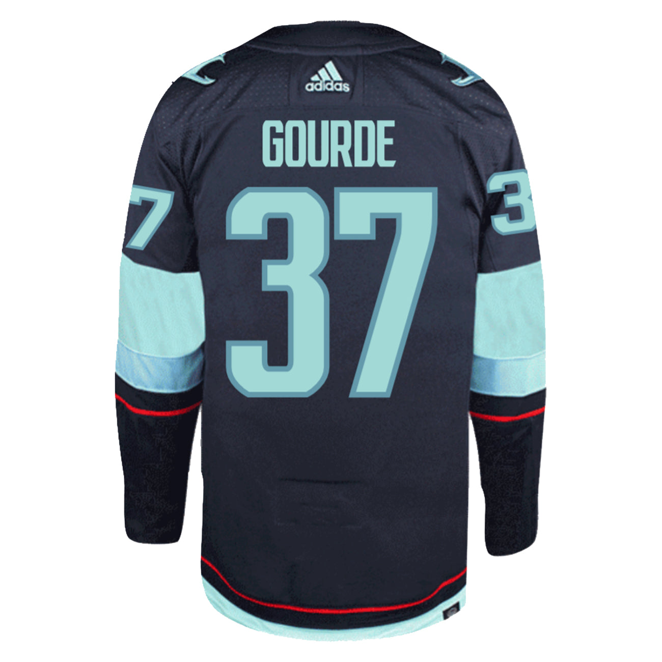 2021-23 Seattle Kraken Gourde #37 NHL Replica Home Jersey (L/XL.Kids)