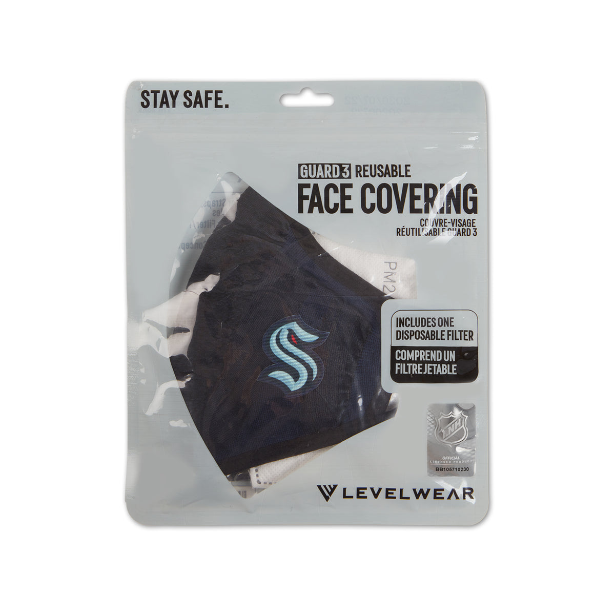 Seattle Kraken Levelwear Guard 3 Face Mask