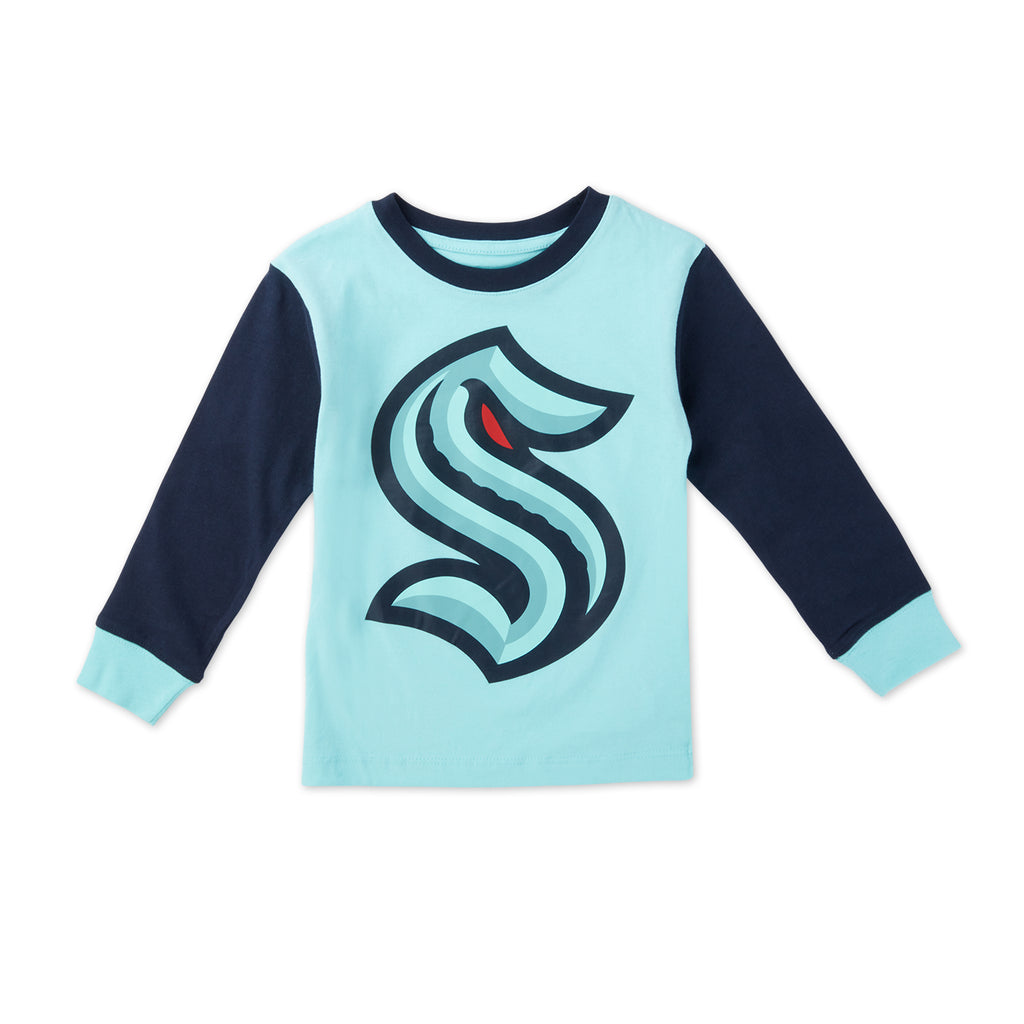 Seattle Kraken Outerstuff Premier Kids Jersey - Ice Blue / S/M