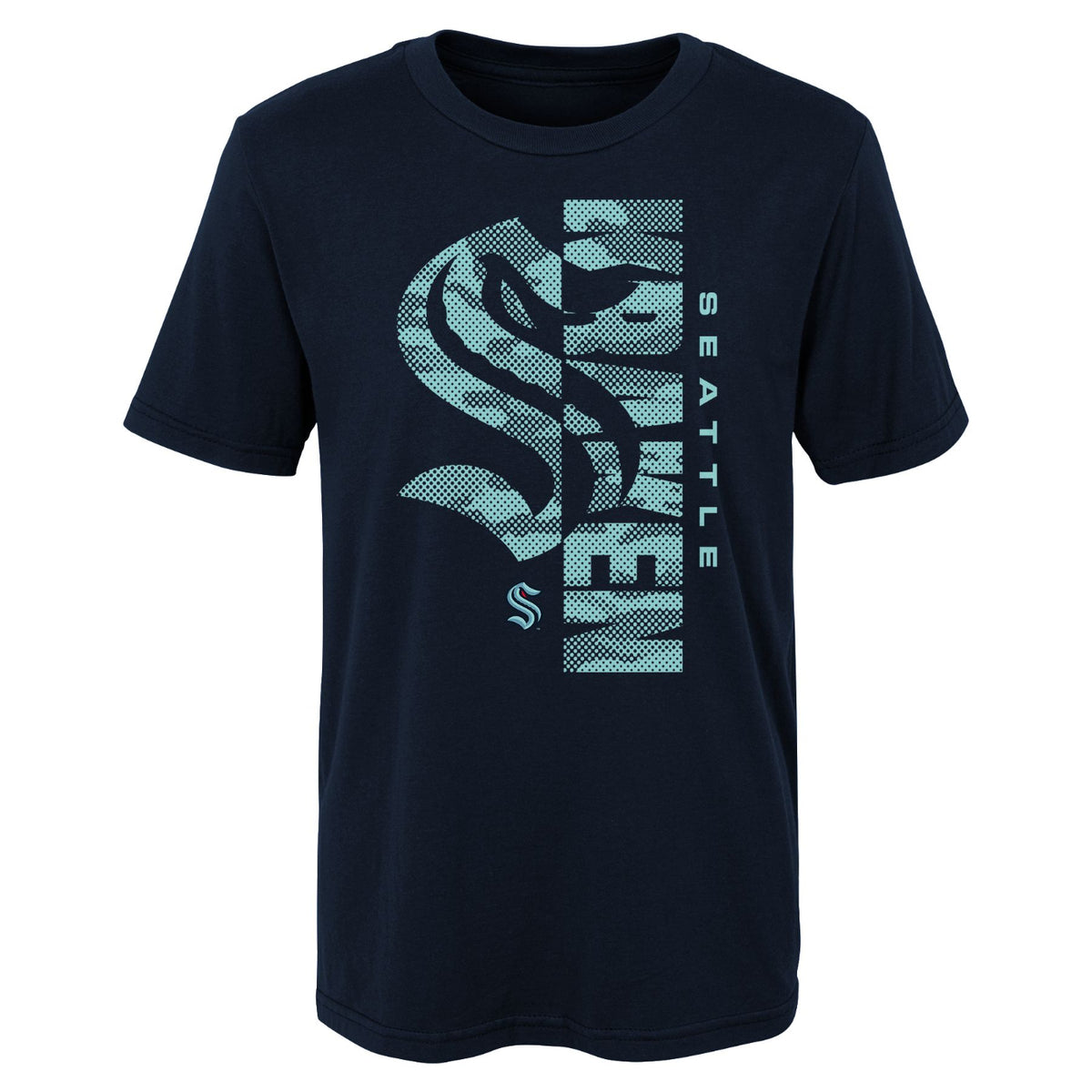 Seattle Kraken Youth Cool Camo Short Sleeve