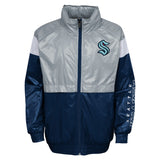 Seattle Kraken Youth Goal Line Stance Full Zip