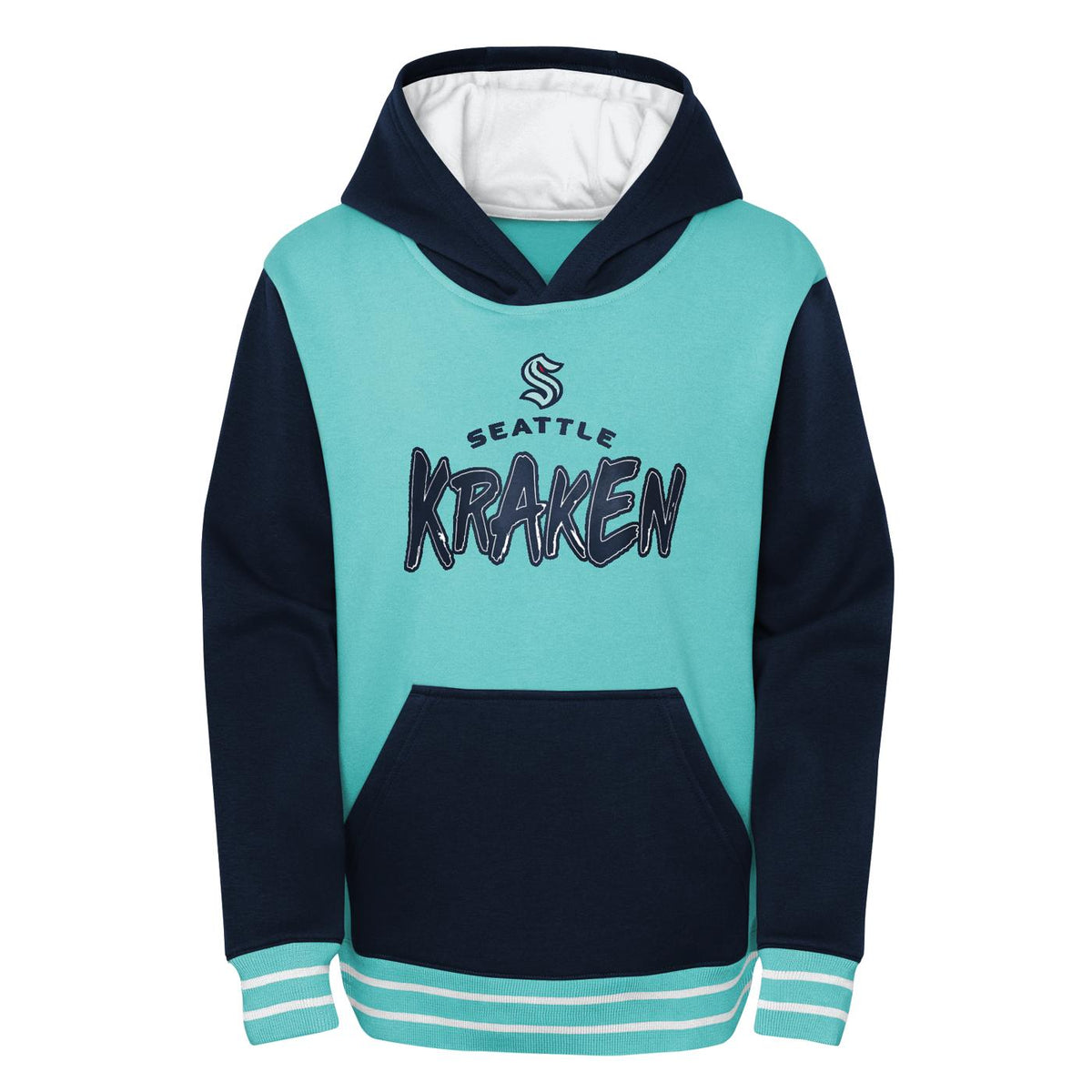 Seattle Kraken Reverse Retro Outerstuff Fleece Youth Hoodie