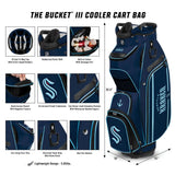 Seattle Kraken Caddy Cooler Golf Bag