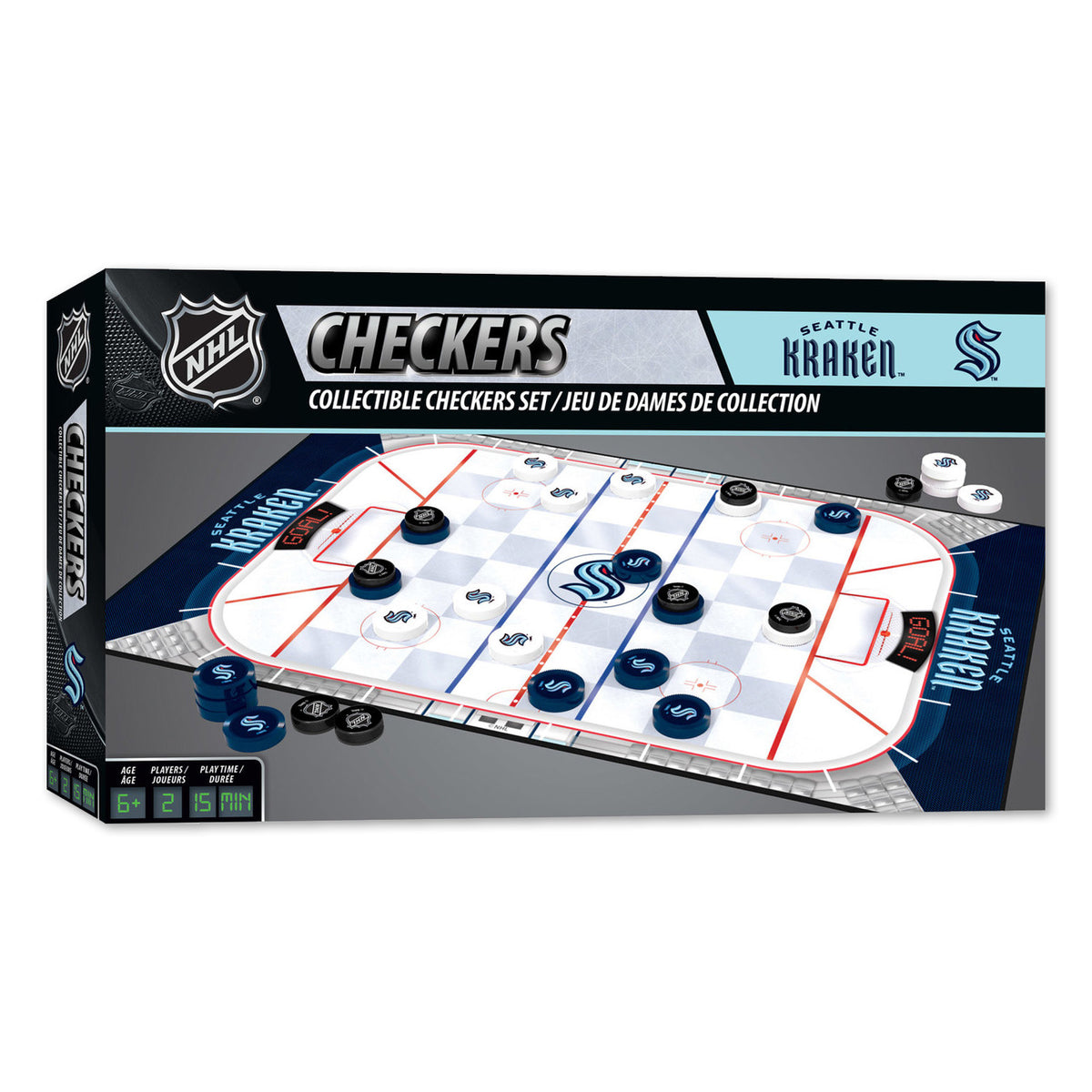 Seattle Kraken Checkers Game