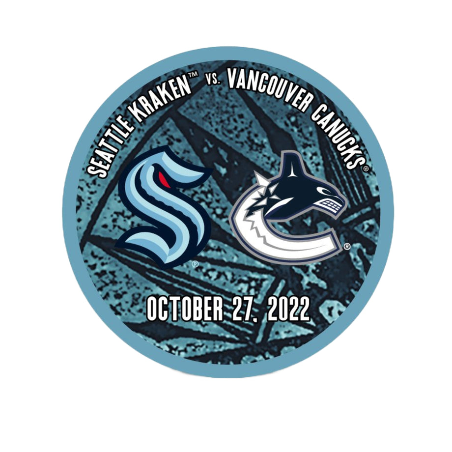 Inglasco Seattle Kraken 2022 Reverse Retro Hockey Puck