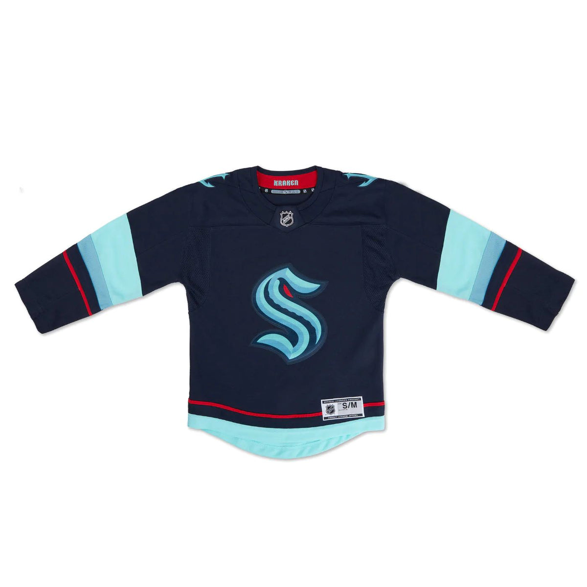 Seattle Kraken Custom Outerstuff Youth Home Jersey