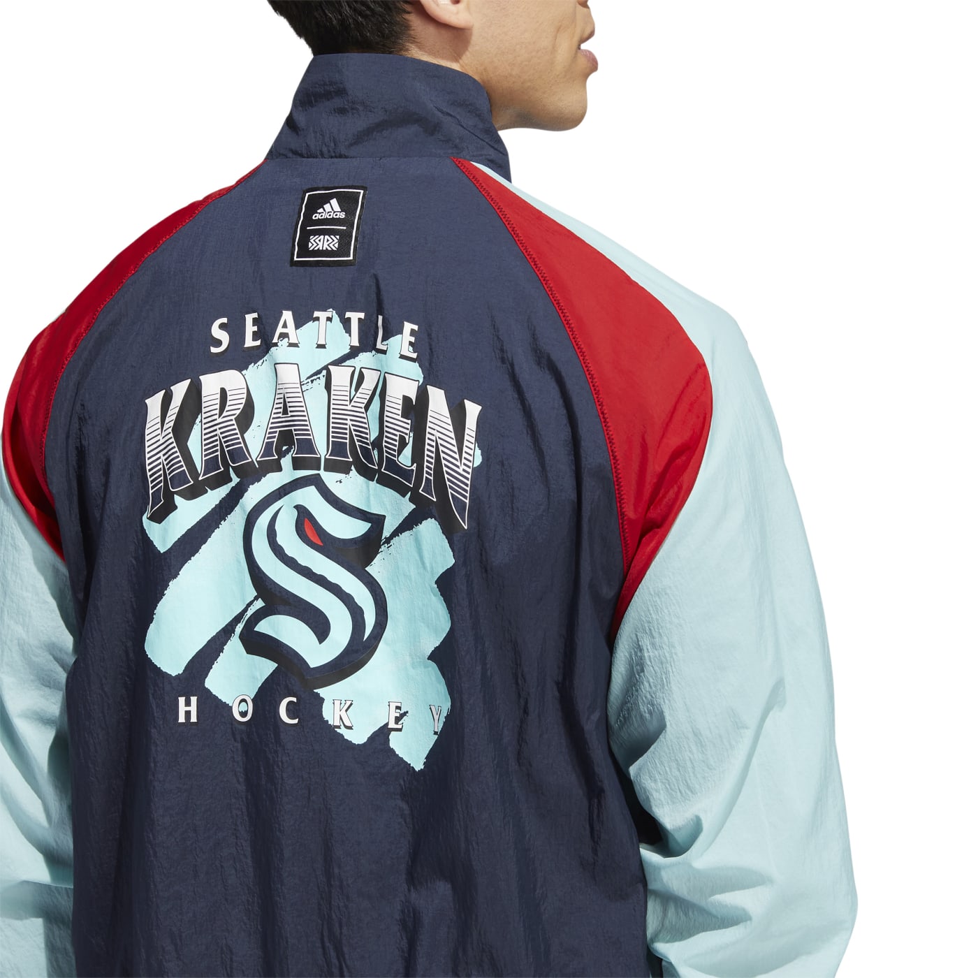 Seattle Kraken adidas Reverse Retro 2.0 Full-Snap Jacket - Navy