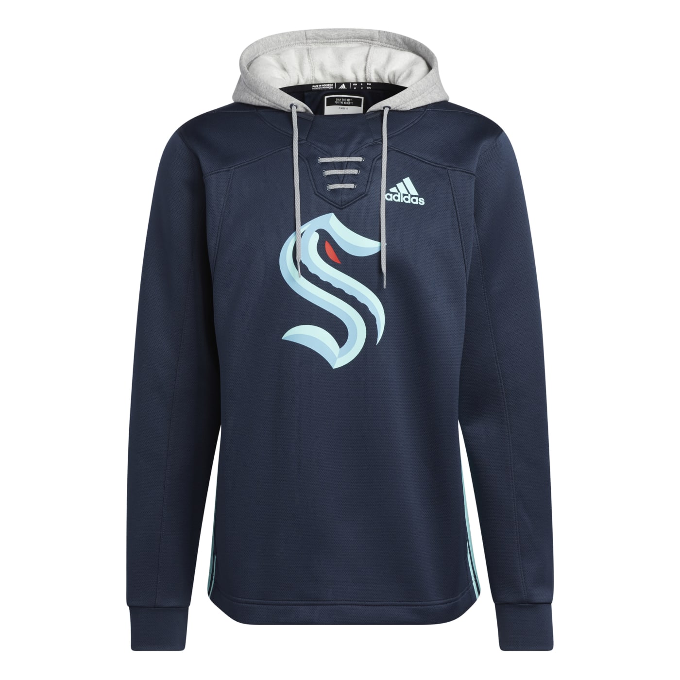Seattle Kraken Adidas Full Zip Hoodie - Navy / LG