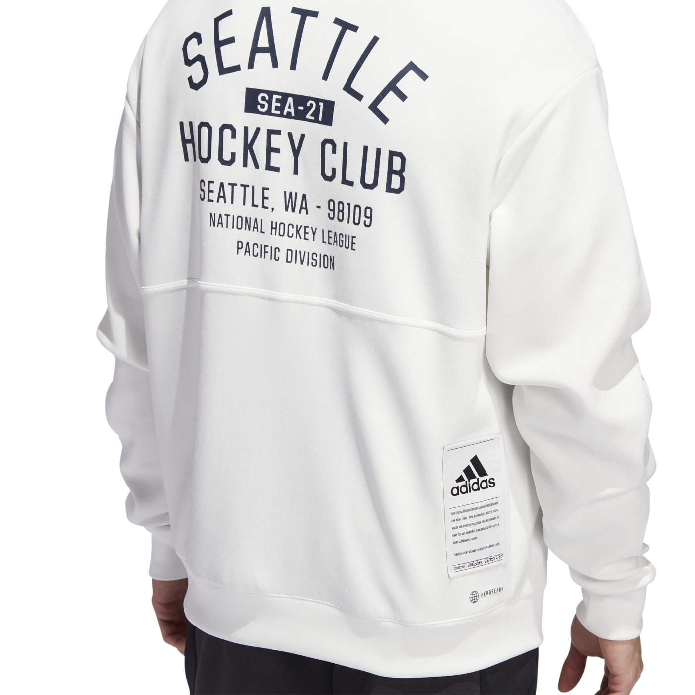 Seattle Kraken Adidas Lifestyle White Hoodie – Seattle Hockey Team