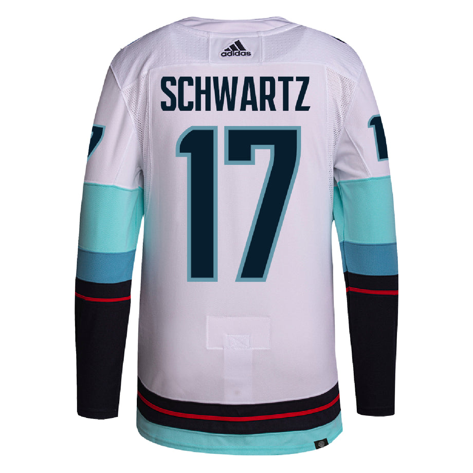 #17 Schwartz - Seattle Kraken Authentic Adidas Away Player Jersey - 46