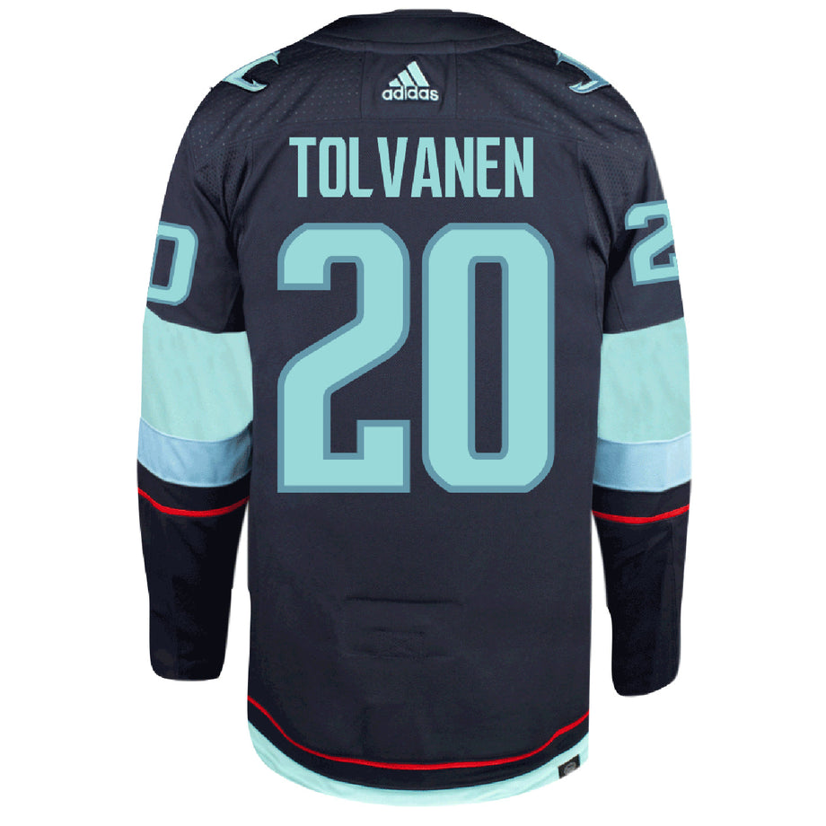 20 TOLVANEN Seattle Kraken Authentic Adidas Home Player Jersey